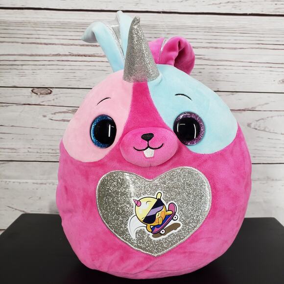 Zuru Rainbocorn Unicorn Winged Bunny Plush 15'' - Picture 6 of 11